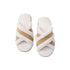 Fuzzy Crisscross Band Warm Slippers