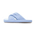 Breezy Embroidered Cross Strap Slides