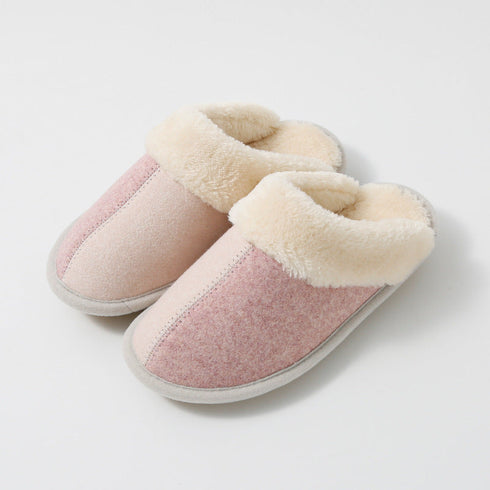 Cozy Stitch Detail Plush Slippers