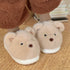 Teddy Ears Plush Home Slippers