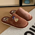 Playful Gingham Cartoon Home Slippers