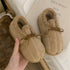 Bow-Tie Sherpa Collar slippers