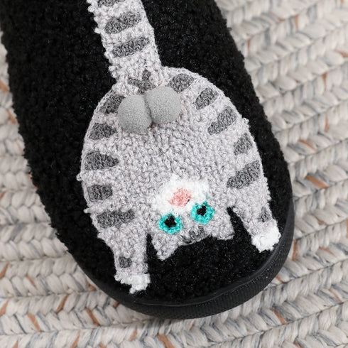 Funny Hanging Cat Plush Slippers