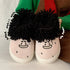 Quirky Mop Hair Doodle Slippers