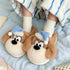 Sleepy Puppy Nightcap Plush Slippers
