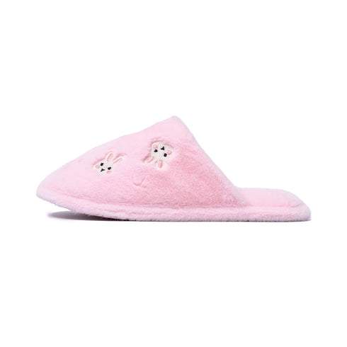 Whimsical Cartoon Embroidered Plush Slippers