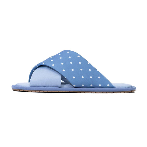 Polka Dot Crisscross Soft Slides