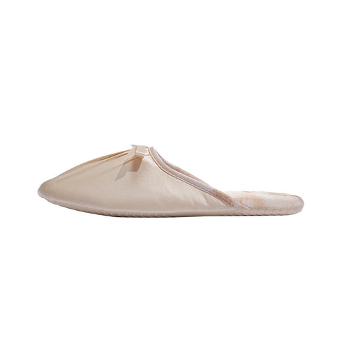 Silky Bow Pointed Home Slippers