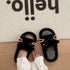 Whiskered Cat Plush House Slippers