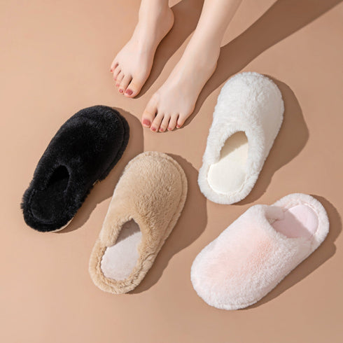 Pillow-Puff Closed Toe Slippers