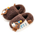Fuzzy Puppy Party Hat Slippers