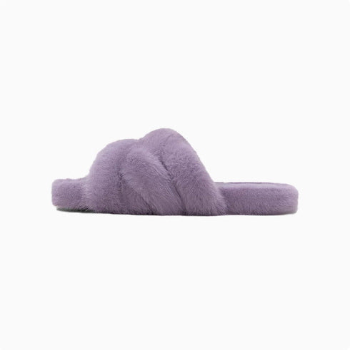 Twist Plush Cross-Band Slippers