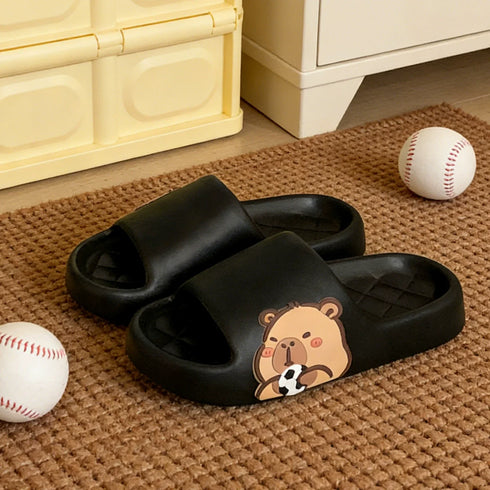 Capybara Soccer Star Soft Slides