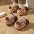 Puppy Face Fuzzy House Slippers