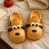 Whimsical Puppy Face Chunky Clogs