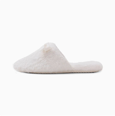 Whisper-Soft Bow Home Slippers