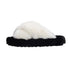 Crisscross Cloud Plush Platform Slippers