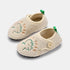 Fuzzy Button Strap Toddler Slippers