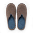 Cozy V-Notch Felt Home Slippers