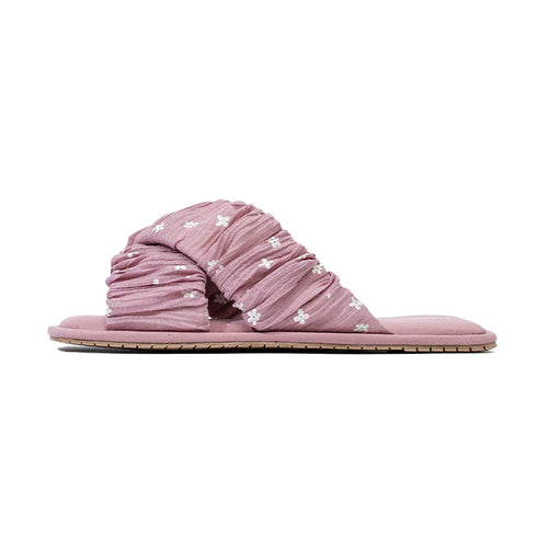 Breezy Floral Scrunch Indoor Slides