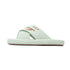 Breezy Embroidered Cross Strap Slides