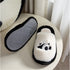 Plush Panda Face Warm Slippers