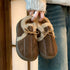 Bow-Tie Sherpa Collar slippers