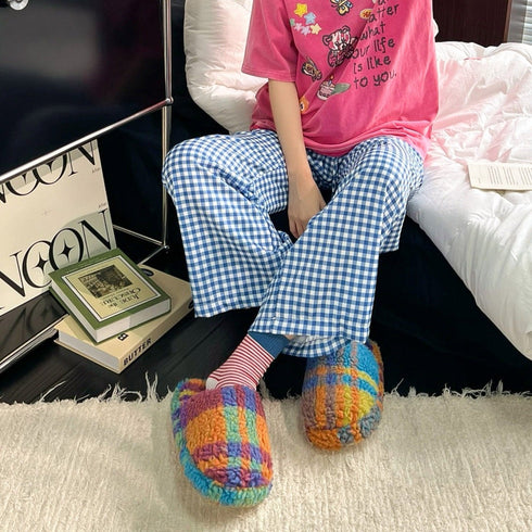 Cloud-Knit Puff Home Slippers