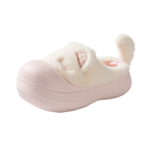 Whimsical Kitty Ears Platform Slippers