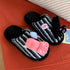 Striped Kitty Charm Home Slippers