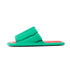 Watermelon Slice Fuzzy Open Toe Slippers
