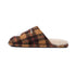 Plaid Puppy Embroidered Warm Slippers