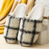 Chunky Check Sherpa Slippers