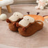 Smiley Toast Plush Fleece Slippers