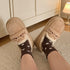Cat Whisker Plush Platform Slippers