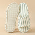 Breezy Pinstripe Linen Home Slides