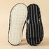 Breezy Pinstripe Linen Home Slides