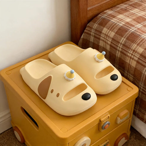 Playful Party Dog EVA Slides