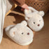 Teddy Ears Plush Home Slippers