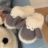 Fuzzy Sheep Character Plush Slippers