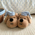 Sleepy Pup Nightcap Plush Slippers