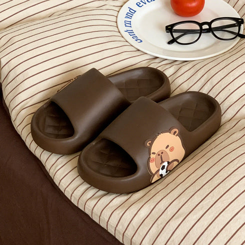 Capybara Soccer Star Soft Slides