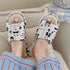 Striped Bear Band Woven Slides