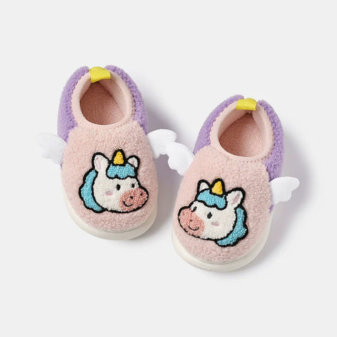 Fuzzy Shark Fin Toddler Slippers