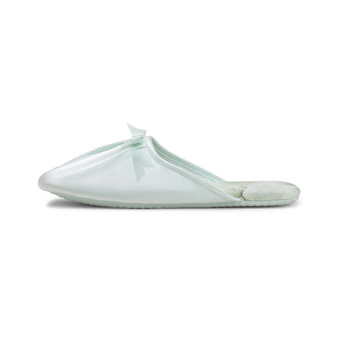 Silky Bow Pointed Home Slippers