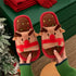 Festive Holiday Reindeer Plush Slippers