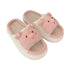 Piggy Face Waffle Strap Slides