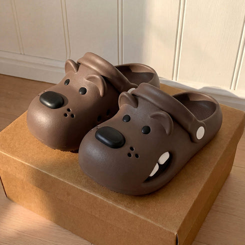 Cheeky Puppy Face Beach Clogs