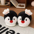 Chubby Penguin Chef Fuzzy Slippers