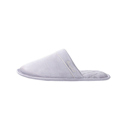 Sleek Piped Closed-Toe Slippers